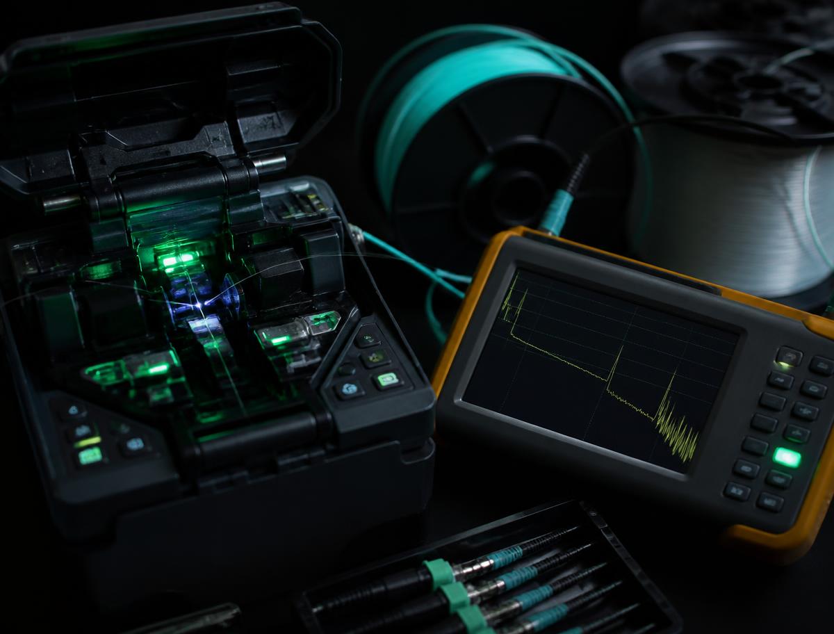 Fibre optic fusion splicer and cable certification tester
